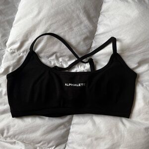 Alphalete Black Cross-Back Sports Bra Small